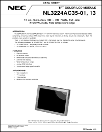 datasheet for NL3224AC35-01 by NEC Electronics Inc.