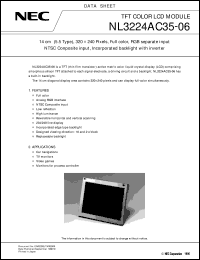 datasheet for NL3224AC35-06 by NEC Electronics Inc.