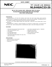 datasheet for NL6448AC33-29 by NEC Electronics Inc.