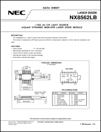 datasheet for NX8562LB by NEC Electronics Inc.