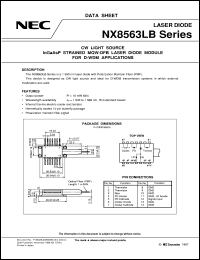 datasheet for NX8563LB by NEC Electronics Inc.