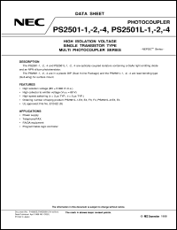 datasheet for PS2501L-1-F3 by NEC Electronics Inc.