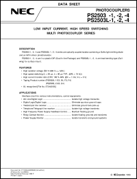 datasheet for PS2503-1 by NEC Electronics Inc.