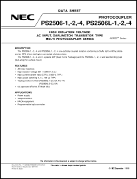 datasheet for PS2506-1 by NEC Electronics Inc.