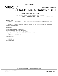 datasheet for PS2511-1 by NEC Electronics Inc.