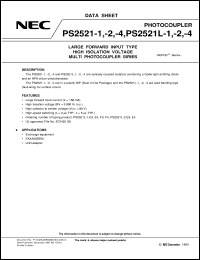 datasheet for PS2521 by NEC Electronics Inc.