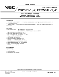 datasheet for PS2561-1 by NEC Electronics Inc.