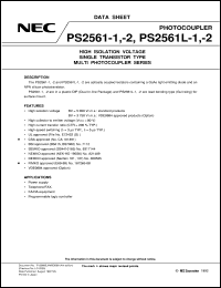 datasheet for PS2561L-2 by NEC Electronics Inc.