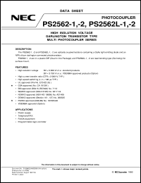 datasheet for PS2562-1 by NEC Electronics Inc.