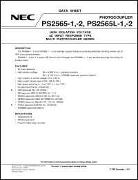 datasheet for PS2565-1 by NEC Electronics Inc.