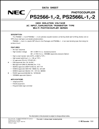 datasheet for PS2566-1 by NEC Electronics Inc.