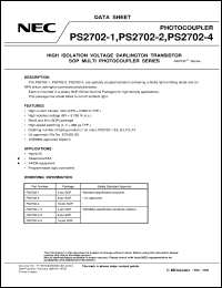 datasheet for PS2702-4 by NEC Electronics Inc.