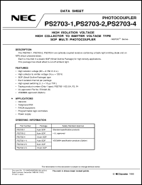 datasheet for PS2703-1-E3 by NEC Electronics Inc.