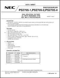 datasheet for PS2705-1 by NEC Electronics Inc.