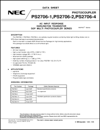 datasheet for PS2706-1 by NEC Electronics Inc.