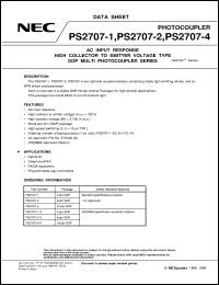 datasheet for PS2707-1 by NEC Electronics Inc.