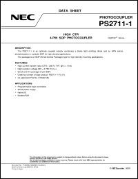 datasheet for PS2711-1-F3 by NEC Electronics Inc.