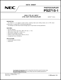 datasheet for PS2715-1 by NEC Electronics Inc.