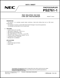 datasheet for PS2761 by NEC Electronics Inc.