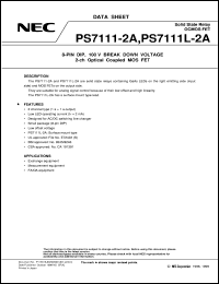 datasheet for PS7111-2A by NEC Electronics Inc.