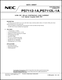 datasheet for PS7112-1A by NEC Electronics Inc.