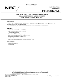 datasheet for PS7206-1A by NEC Electronics Inc.