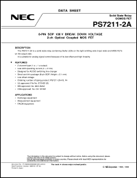 datasheet for PS7211-2A by NEC Electronics Inc.