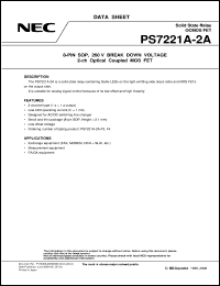 datasheet for PS7221A-2A by NEC Electronics Inc.