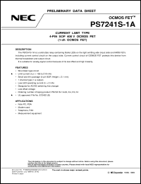 datasheet for PS7241-1A by NEC Electronics Inc.