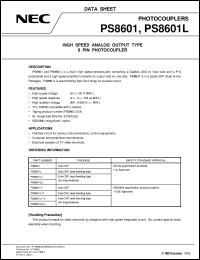 datasheet for PS8601 by NEC Electronics Inc.