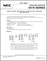 datasheet for SVHA1E474M by NEC Electronics Inc.