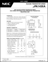 datasheet for UPA1436AH by NEC Electronics Inc.