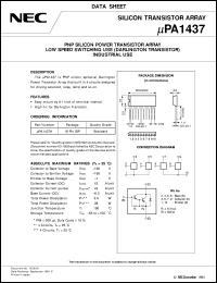 datasheet for UPA1437H by NEC Electronics Inc.
