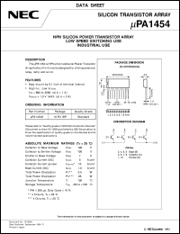 datasheet for UPA1454H by NEC Electronics Inc.