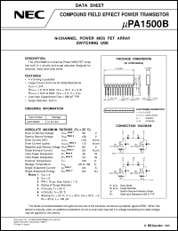 datasheet for UPA1500BH by NEC Electronics Inc.