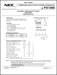 datasheet for UPA1560H by NEC Electronics Inc.
