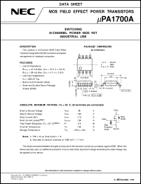 datasheet for UPA1700AG-E1 by NEC Electronics Inc.