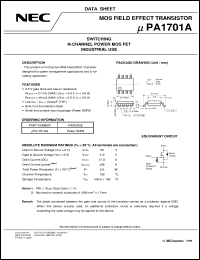 datasheet for UPA1701AG-E1 by NEC Electronics Inc.