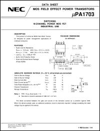 datasheet for UPA1703G-E1 by NEC Electronics Inc.