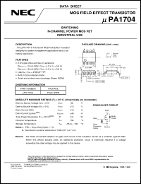 datasheet for UPA1704G-E1 by NEC Electronics Inc.