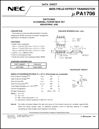 datasheet for UPA1706G-E1 by NEC Electronics Inc.