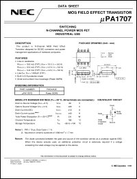 datasheet for UPA1707G-E1 by NEC Electronics Inc.
