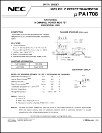 datasheet for UPA1708G-E1 by NEC Electronics Inc.
