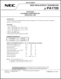 datasheet for UPA1720G-E1 by NEC Electronics Inc.