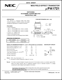 datasheet for UPA1721G-E1 by NEC Electronics Inc.
