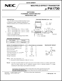 datasheet for UPA1730G-E1 by NEC Electronics Inc.