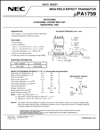 datasheet for UPA1759G by NEC Electronics Inc.