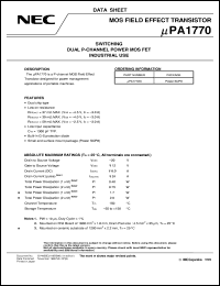 datasheet for UPA1770G-E1 by NEC Electronics Inc.