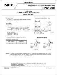 datasheet for UPA1790G by NEC Electronics Inc.