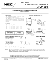 datasheet for UPA1801GR-9JF by NEC Electronics Inc.